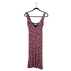 Boden Floral Sleeveless Dress - Red and Blue